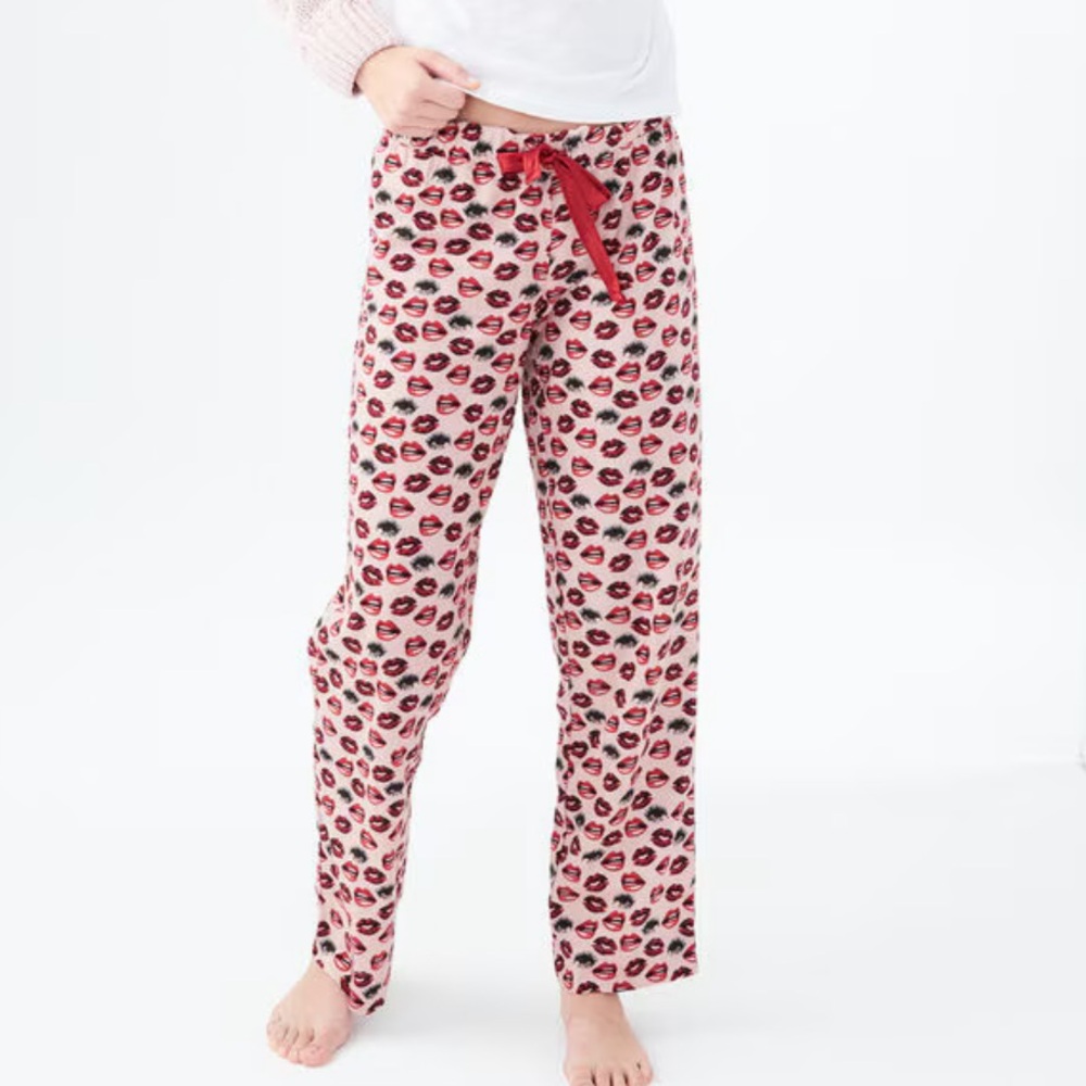 Aeropostale LLD Lips and Eyes flannel sleep pants pajamas